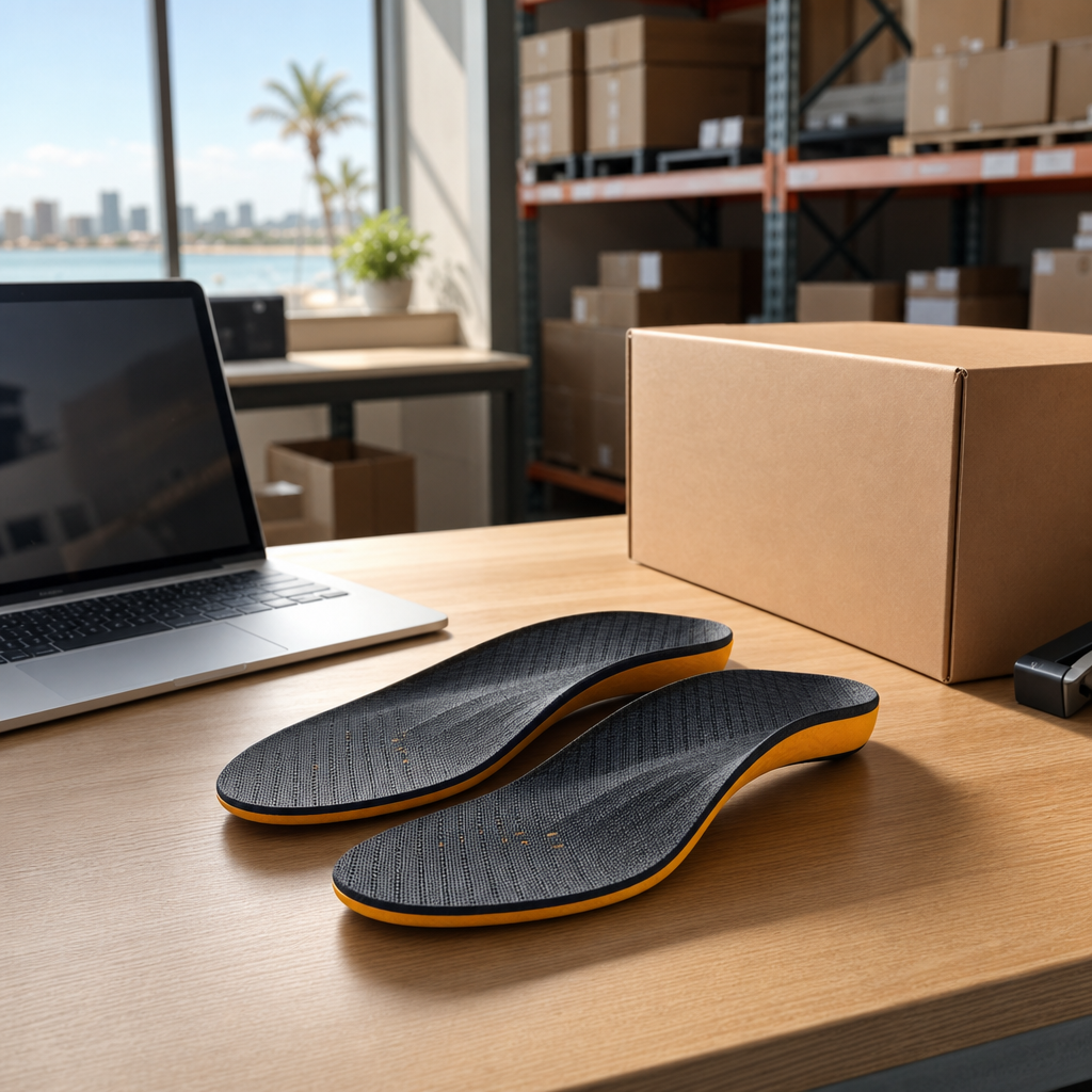 SoleBrace insoles in a local warehouse office