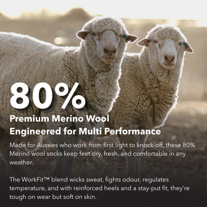 SoleBrace® Premium Merino Wool WorkFit™ Socks.