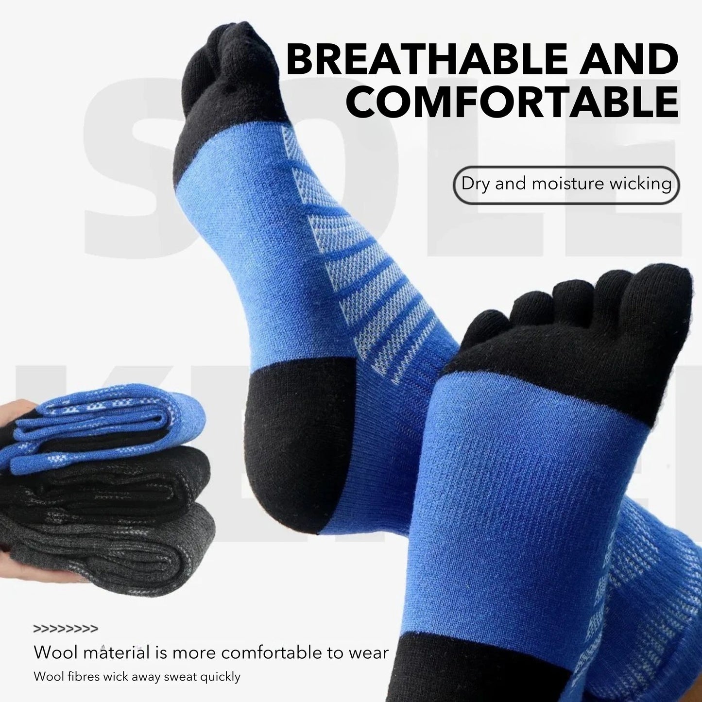 SoleBrace® Premium Merino Wool Compression Socks
