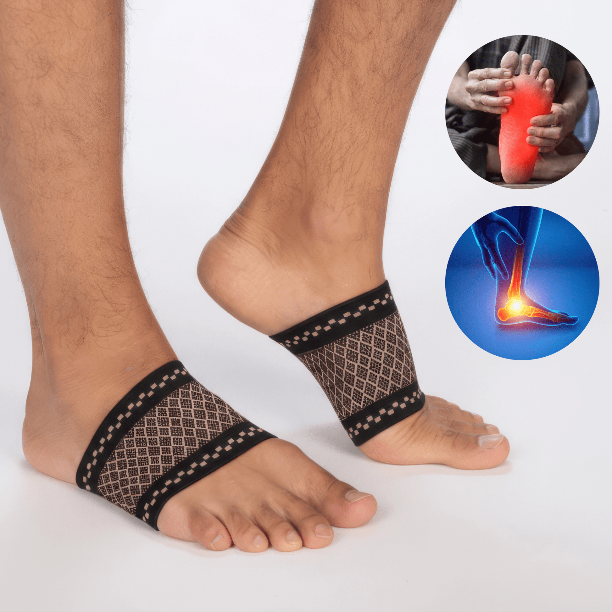 SoleBrace® Copper - Infused Plantar Fasciitis Arch Support Compression Sleeves - SoleBrace: Plantar Fasciitis Relief & Foot Support
