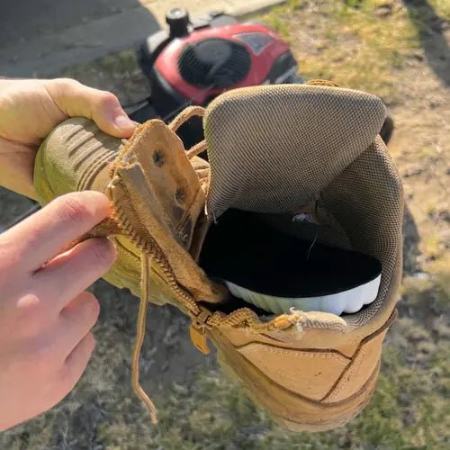 WorkFit insole inside a work boot