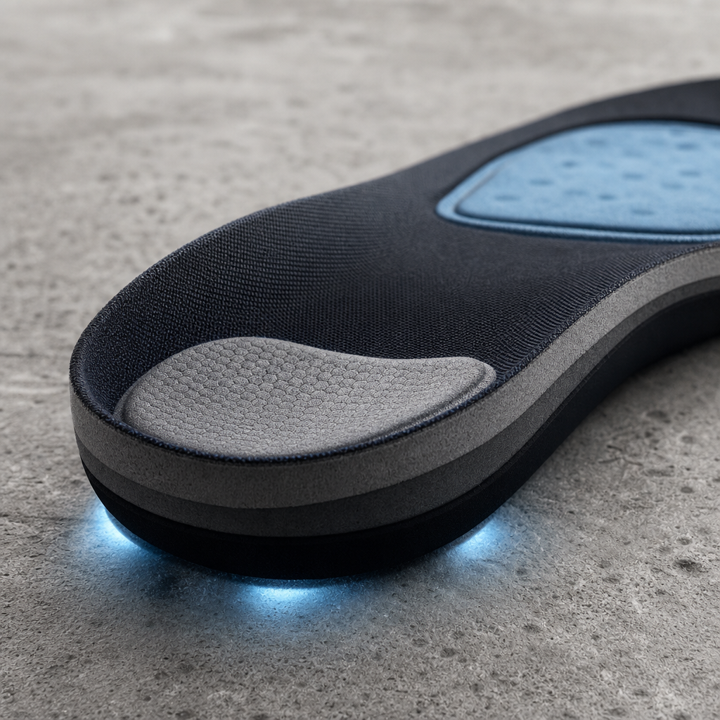 Close-up of WorkFit insole heel cushioning